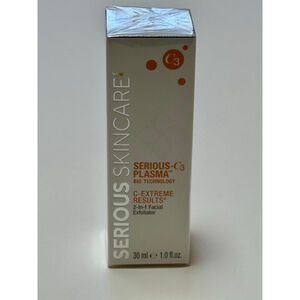 Serious Skincare C3 Plasma 2-in-1 Facial Exfoliator 30ml/ 1 fl oz - Sealed